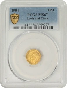 1904 $ Gold Lewis & Clark MS67 Secure PCGS 946750-6 - Picture 1 of 4