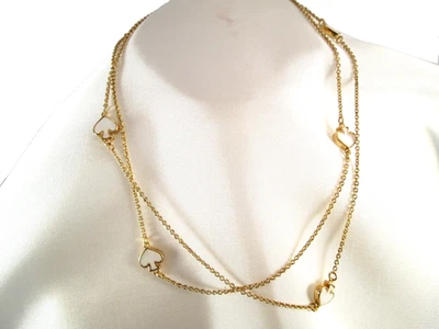 Collar Estación Pala Signature Madreperla Kate Spade, Dorado, 32" Foto 1 de 4