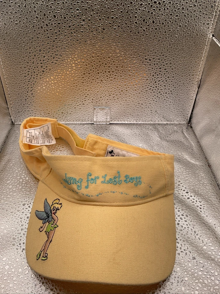 De colección Parques Disney Tinker Bell Visera Correa Trasera Bordada Hada Mujer Peter Pan Foto 1 de 3