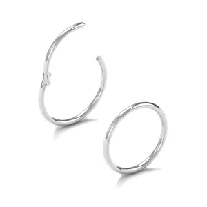 AceFun 2 pezzi piercing naso anello argento oro 20G piercing naso 7mm 8mm 9mm - Foto 1 di 12