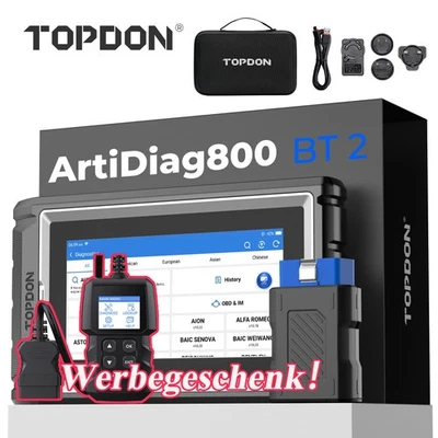 TOPDON Artidiag800 BT 2.0 KFZ OBD2 Diagnosegerät Deutsch auslesegerät Bluetooth - Bild 1 von 4
