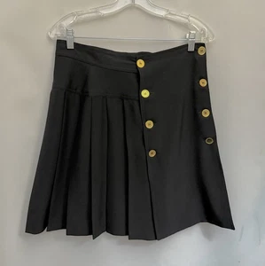 NWOT PLATINE PARIS Made In France Skirt Womens EU42 US 10/L Knee Length Pleated - Picture 1 of 11