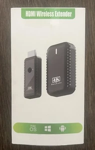 4K Wireless HDMI Transmitter und Receiver, HDMI Wireless Extender, Plug & Play - Bild 1 von 5