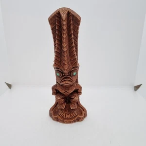 Coco Joes Tiki Green Eyes Tiki 21cm Tall Kanoloa God Of Eternal Hope Made Hawaii - Picture 1 of 24