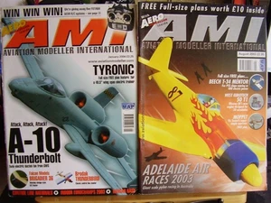 2 X AMI AVIATION MODELLER INT MAGS AEROMODELLER MODEL AIRCRAFT 2003 2004 - Bild 1 von 6