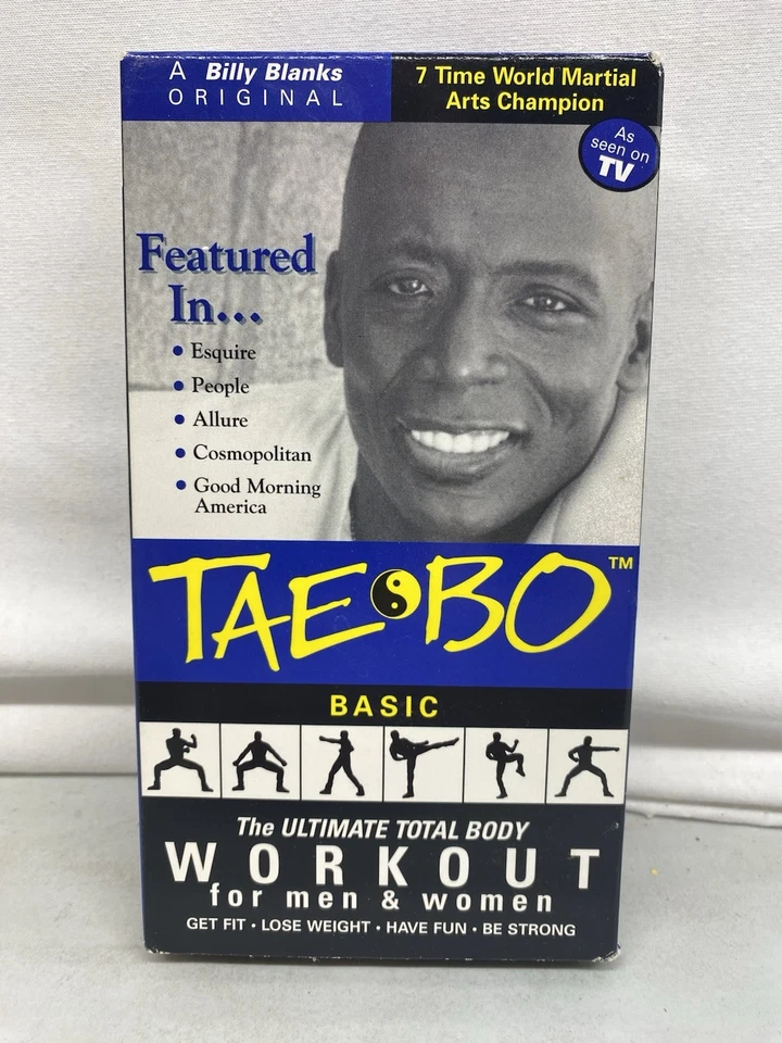 Tae-Bo VHS Basic Workout Billy Blanks 1998 Ultimate Total Body - Image 1 of 3