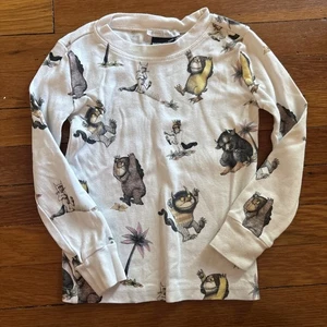 Pottery Barn Kids Where The Wild Things Are Pyjama Set NUR TOP SHIRT! Gr. 4 - Bild 1 von 15