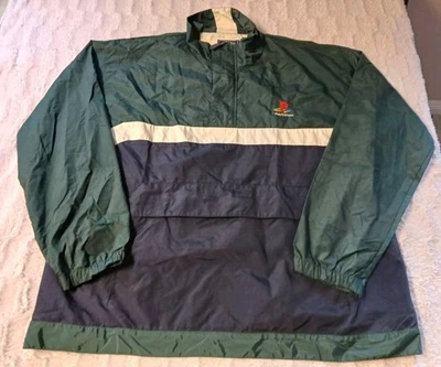 Vintage Playstation Windbreaker Anorak Jacket Men's XL 90s Sony PS1 Blue/Green - Image 1 of 4