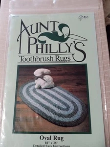 Aunt Philly's Toothbrush Rugs Crochet Pattern Uncut - Picture 1 of 2