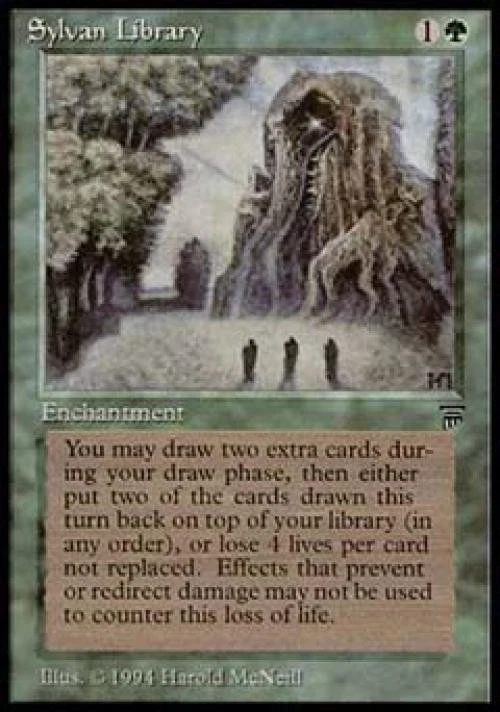Sylvan Library - Damaged / Poor MTG Legends - Image 1 of 1