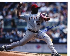 JEROME WILLIAMS ANAHEIM ANGELS SIGNED AUTOGRAPHED 8X10 PHOTO - Picture 1 of 1