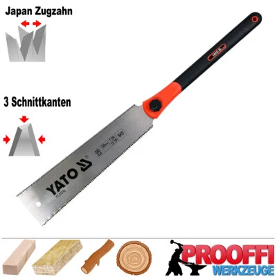 Profi Japansäge Kataba Präzisions Hand Säge Holzsäge Doppelseitig 660mm YT-31310 - Bild 1 von 3