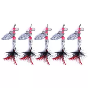 15PCS Casting Fishing Lures Spinnerbait Spoon Bait 6.7cm/4.7g Metal Blade Bass - Picture 1 of 7