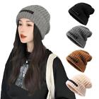 Knitted Wool Hat, Warm Pile Hat, Cold Hat, Outdoor Men's Lot Women's A0 T9W3