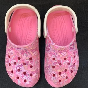 Crocs Limited Edition Hello Kitty And Friends Sz 5M/7W Pink/White Classic Clog - Picture 1 of 9