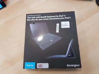 Kensington KeyFolio Exact Plus To Fit iPad Air Backlit Illuminated Bluetooth - Image 1 of 4