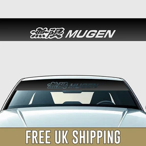 MUGEN Cut Out Sunstrip - Banner Windscreen Sticker - JDM Honda Civic Type r VTI - Picture 1 of 5