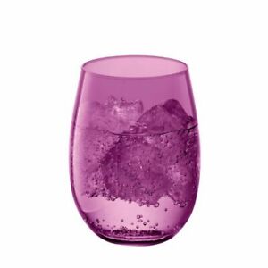 LSA Rio Becher pflaume lila Trinkglas Trinkbecher Glas Saftglas Wasserglas Neu