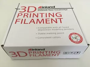 Inland 1,75 mm rot PLA 3D Drucker Filament - 1 kg Spule (2,2 lbs) NEU - Bild 1 von 6