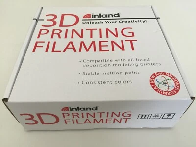 Inland 1.75mm Red PLA 3D Printer Filament - 1kg Spool (2.2 lbs) NEW - Image 1 of 4