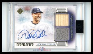 2020 Transcendent Captain's Collection Final Dual Relic 2/3 Derek Jeter Auto HOF