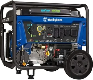 Westinghouse WGen9500DFc Portable Dual Fuel Remote Start Generator w/ CO Sensor - Picture 1 of 12