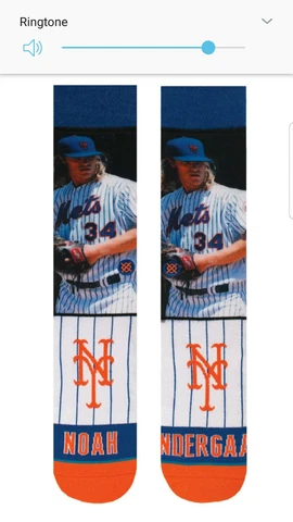 Noah Syndergaard New York Mets Stance MLB Socks Large Mens 9-12 Future Legend Cover