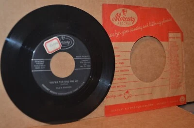 ELLA JOHNSON: YOU'RE THE ONE FOR ME; 1957 MERCURY 71167 VG++ R&B 45 RPM - Image 1 of 2