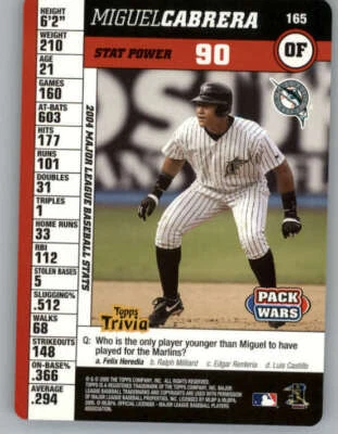 2005 Topps Pack Wars #165 Miguel Cabrera (ref 154484) - Image 1 of 2