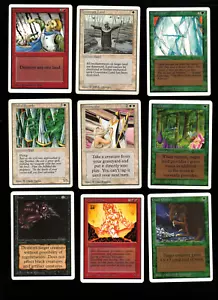 ENGLISH 9x Cards Unlimited Check it ! MTG Magic 3 - Picture 1 of 2