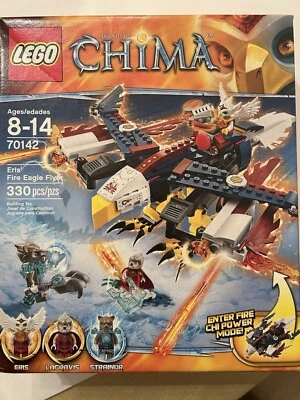 LEGO LEGENDS OF CHIMA: Eris' Fire Eagle Flyer (70142) Complete w/ Box - Image 1 of 4