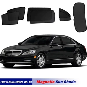 Magnetic Sun Shades For Benz S-Class W221 05-13Front Port Back Windows Sun Blind - Picture 1 of 23