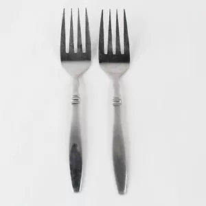 Reed & Barton Heritage Mint Stainless Steel Serving Forks Set of 2 - Picture 1 of 5