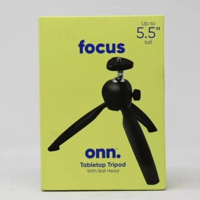 Onn Tabletop Tripod with Ball Head, 5.5 in (100014106) Brand New!!! - Image 1 of 4