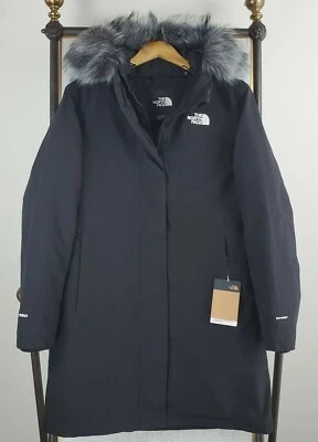 NORTH FACE размер XL женщин 550 вниз Arctic парка новый $300 водонепроницаемый с капюшоном черный - Изображение 1 из 4