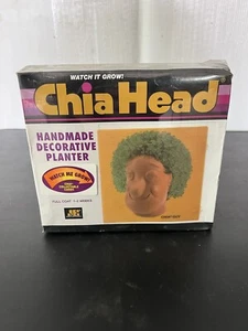 Chia Head Guy Character VTG 2000 Y2K Planter Collectible Box Sealed Reusable - Picture 1 of 6