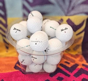Assorted Brands By Maxfli/Srixon/Noodle-Grade 3A Used-Recycled Golf Balls Ct #29 - Picture 1 of 2