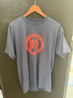 RARO Vintage MxPx Punk Rock desde 1992 Camisa Azul Adulto GRANDE Banda de Puntada Única Foto 1 de 4