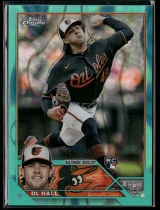 2023 Topps Chrome #10 DL Hall Aqua Lava Refractors #/199 RC - Bild 1 von 2