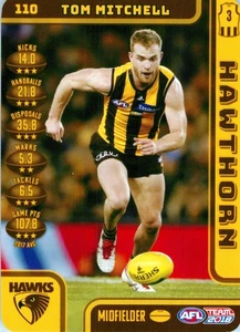 2018 Hawthorn Hawks AFL TeamCoach Card - Tom Mitchell - Picture 1 of 3