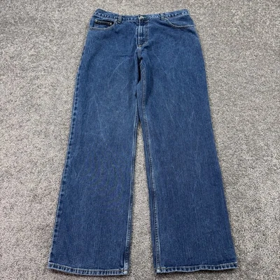 Tommy Hilfiger Jeans Mens 36x34 Blue Straight Leg Medium Wash Denim Work Casual - Image 1 of 4