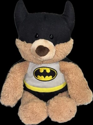 RARO GUND DC COMICS MUÑECA DE PELUCHE DC COMICS MALONE BATMAN TRAJE DE CAPA NEGRA Q Foto 1 de 3