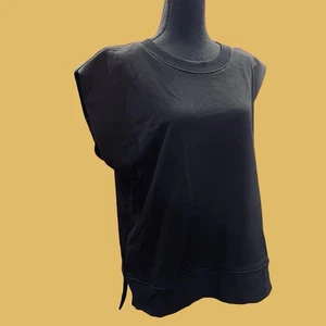 ENTRO Moderno Limpio Sin Mangas Gran Tamaño Cuello Redondo Suéter Minimalista Sudadera L - Imagen 1 de 4