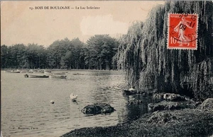 FRANKREICH Bois de Boulogne -Le lac inferieur - Ansichtskarte - Picture 1 of 2