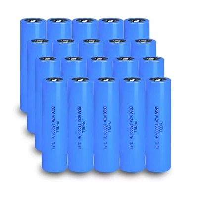 20 pçs baterias Double C de alto dreno ER261020 3.6V 16000mAh Li-SOCl2  - Imagem 1 de 4