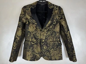 Dolce & Gabbana Boys Floral Jacquard Blazer Jacket Size 11/12 Auth Rare - Picture 1 of 12