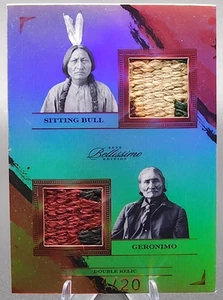 2023 Piezas del Pasado Bellissimo Toro Sentado Gerónimo/20 Reliquia Doble Tela - Imagen 1 de 3