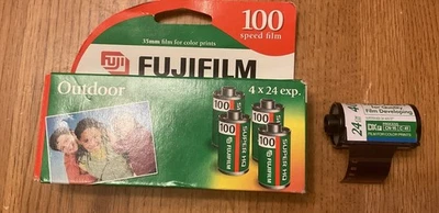 4 NOS FujiFilm 96 Exposures 100 Speed Film Super HQ Expired 7/2005 +Fujicolor400 - Image 1 of 3