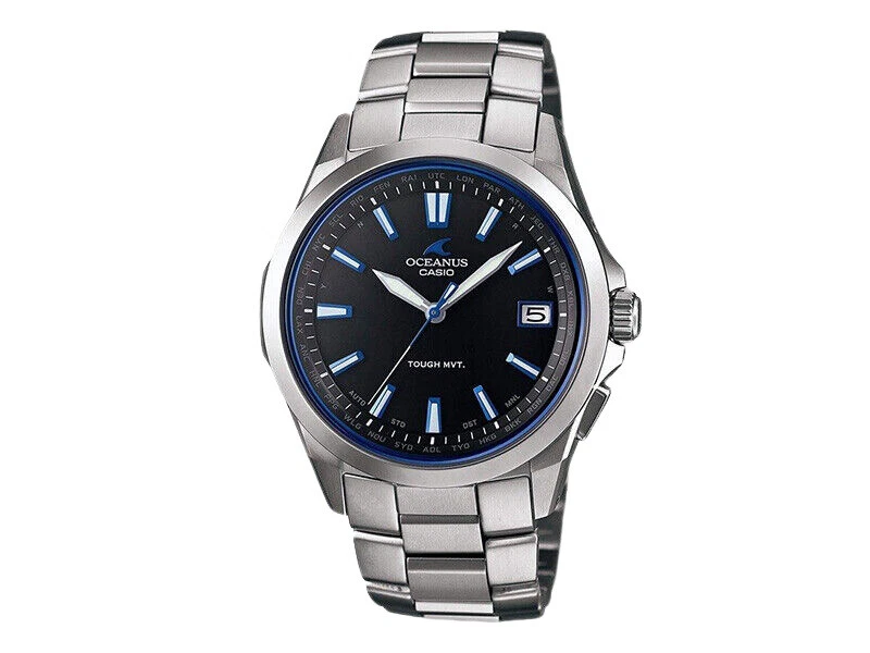 Casio Oceanus OCW-S100-1AJF Men's Electric Wave Solar Black Wristwatch