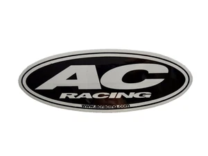 sTICKER ORIGINAL AC RACING OVAL WWW.ACRACING.COM BLACK WHITE VINTAGE NOS neocuri - Picture 1 of 6